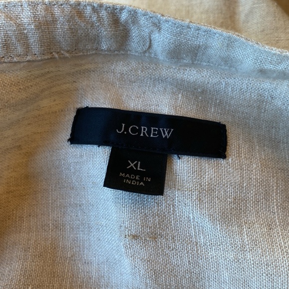 J Crew tan 100% linen dress- classy and comfortable Size XL - Picture 7 of 8